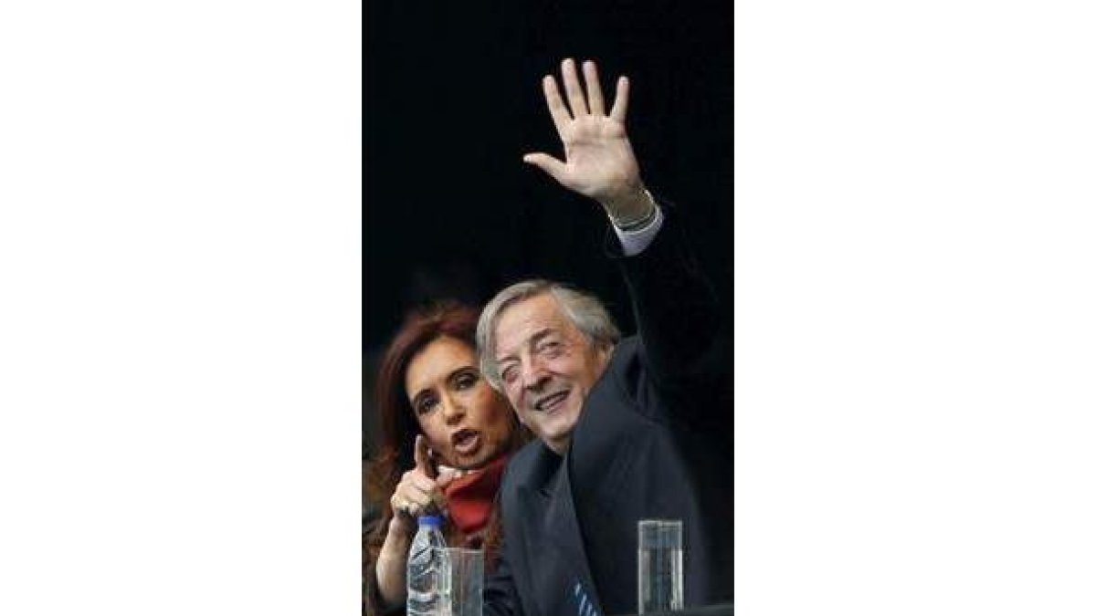 Kirchner y su mujer, en una imagen de archivo.