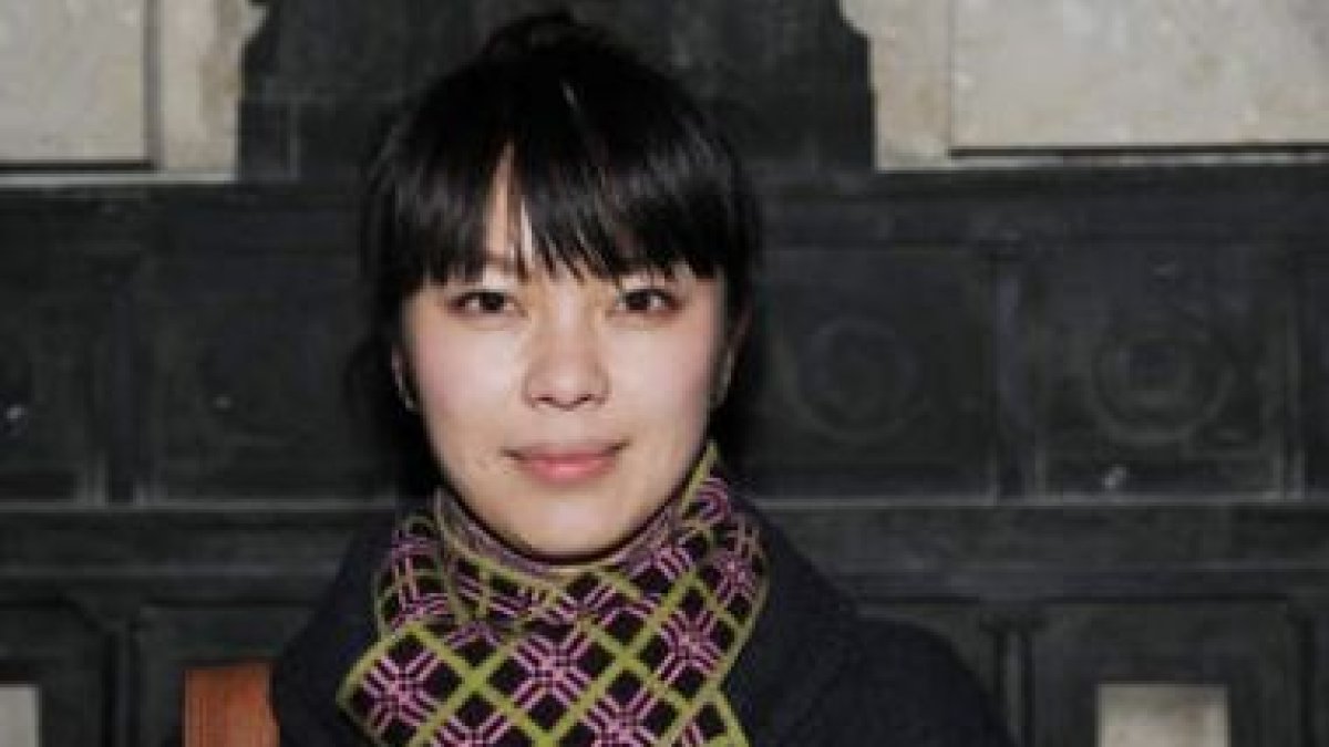 Risa Imamura, ayer, en León.