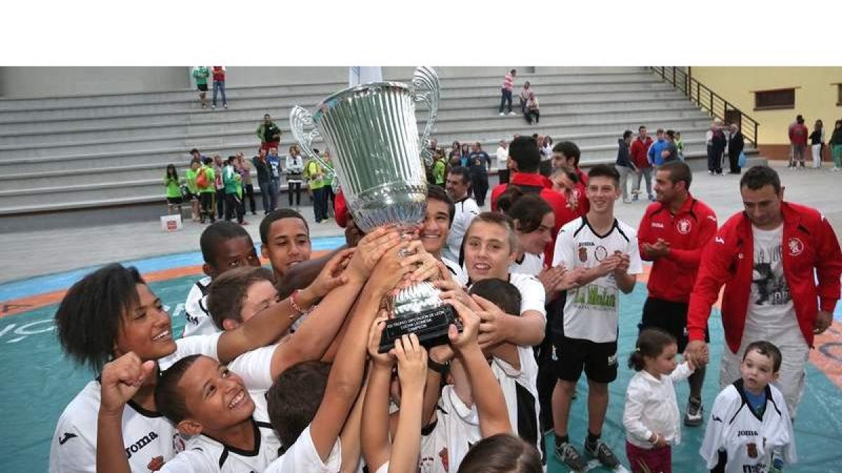 La celebración del equipo vencedor