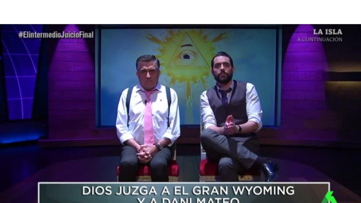Wyoming y Dani Mateo se sometieron en 'El intermedio' a un juicio ante Dios.