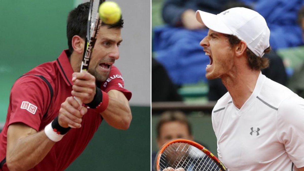 Novak Djokovic y Andy Murray se enfrentarán en la final de Roland Garros.