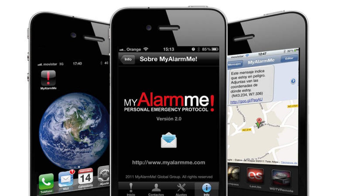 La aplicación MyAlarmMe tiene cobertura mundial.