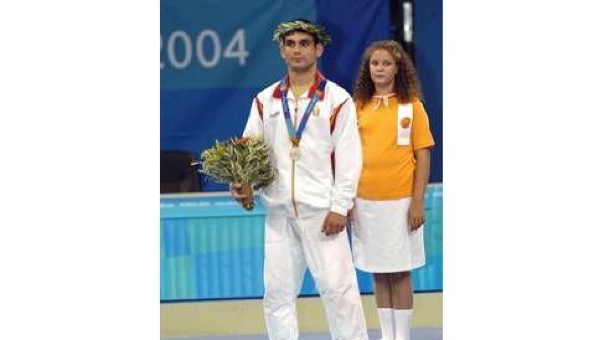 David García del Valle, plata en judo en Atenas