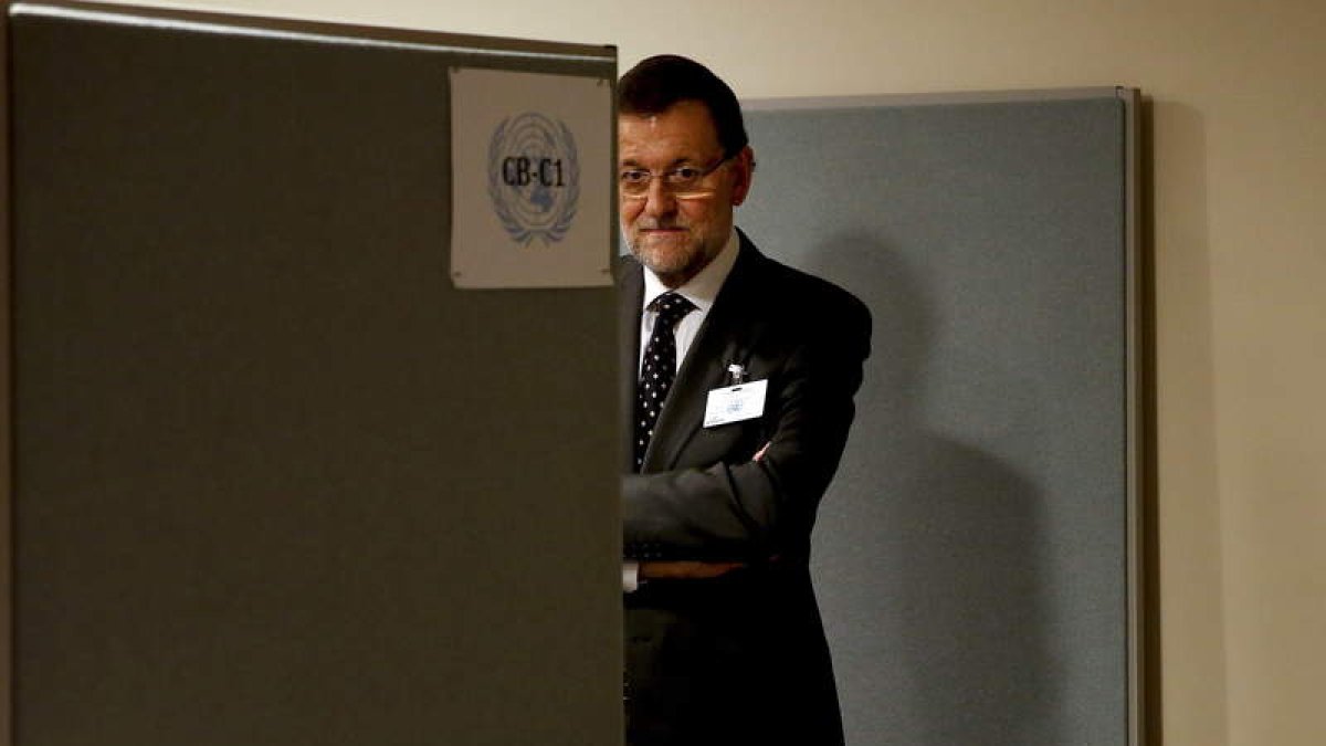 Rajoy durante su visita a la sede de las Naciones Unidas en Nueva York.