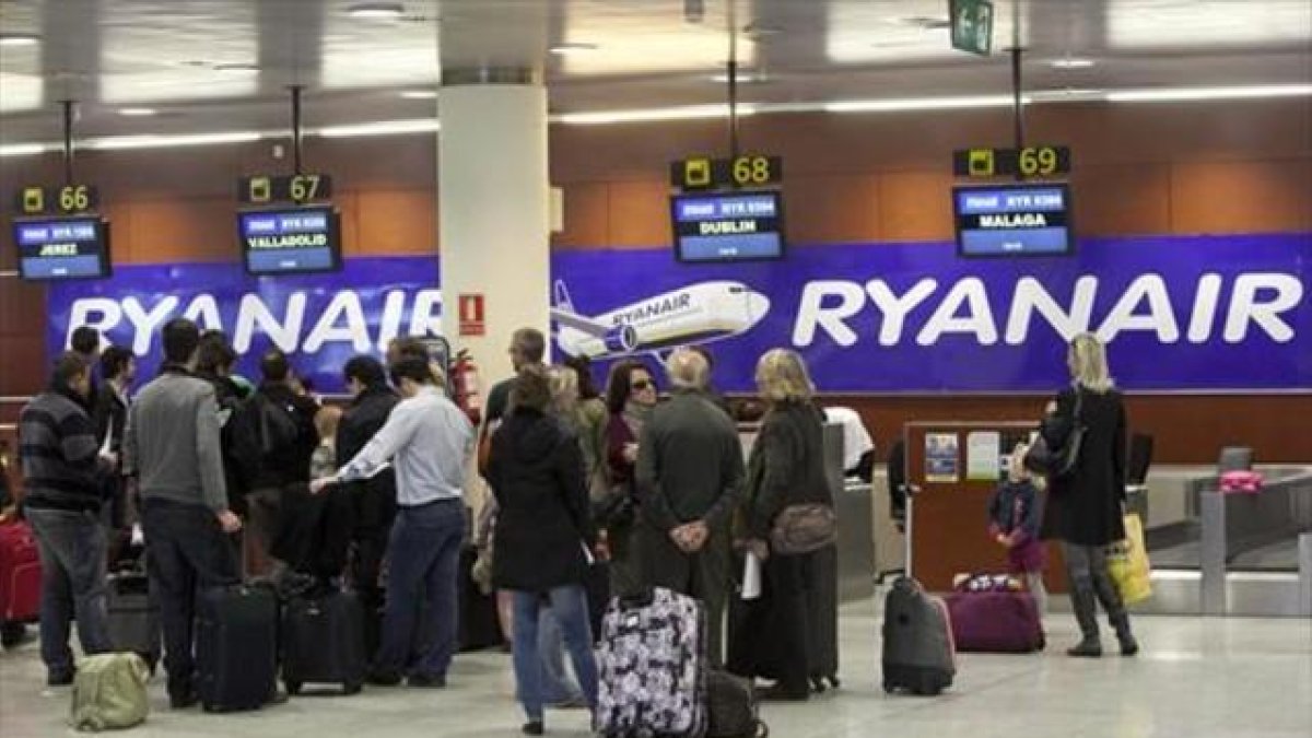 Pasajeros de Ryanair.