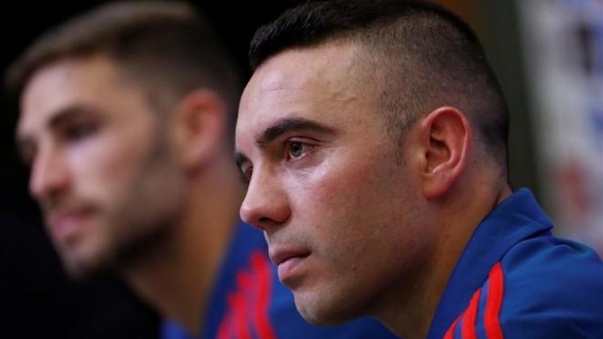 Aspas, en rueda de prensa junto a Yeray