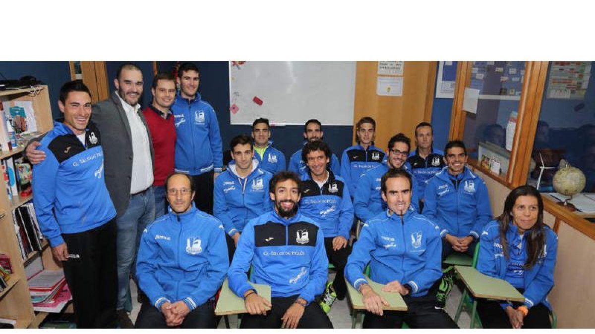El equipo de atletismo del Club Fisiorama se presentó ayer con renovadas ilusiones.