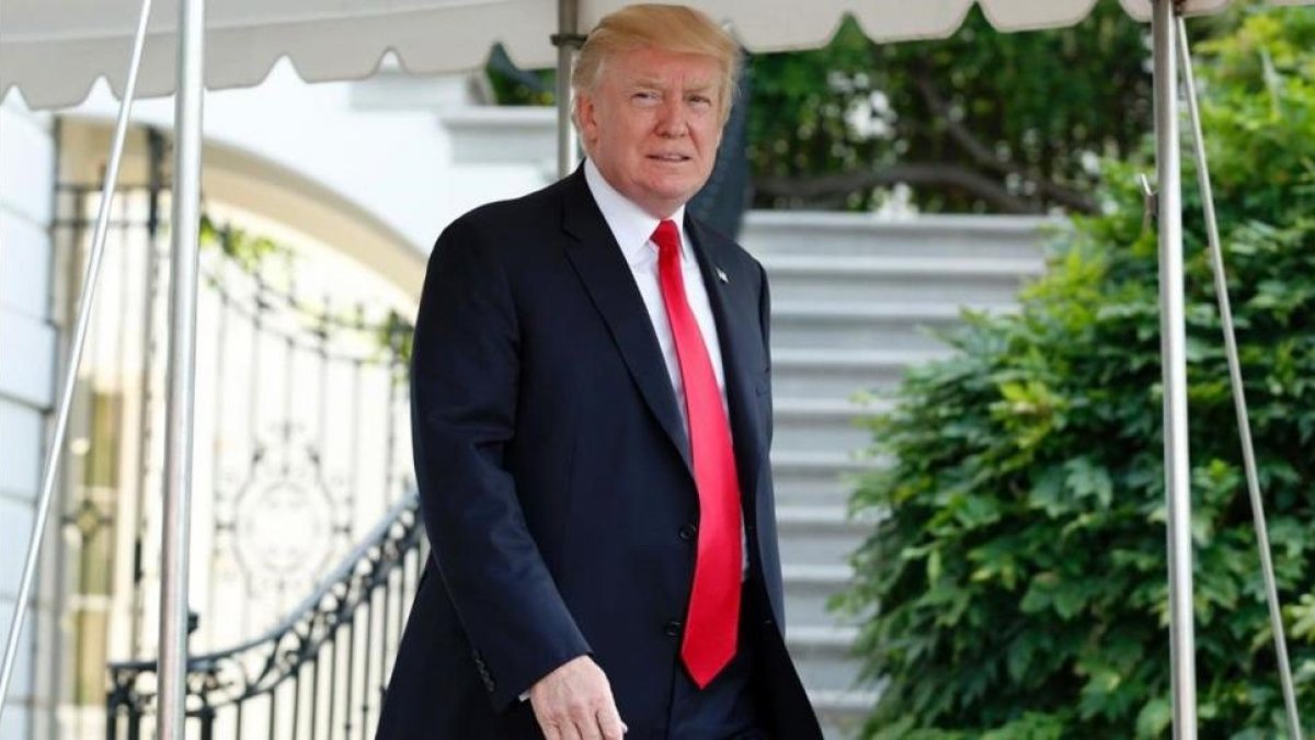 Donald Trump a las puertas de la Casa Blanca.