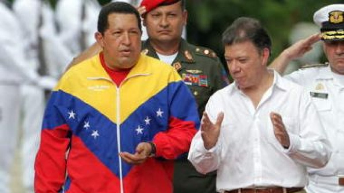 Chávez y Santos se citaron en el lugar donde murió Simón Bolivar para reabrir el diálogo.