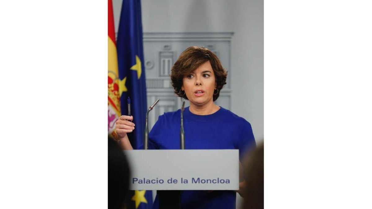 La vicepresidenta del Gobierno, Soraya Sáenz de Santamaría. DÍAZ