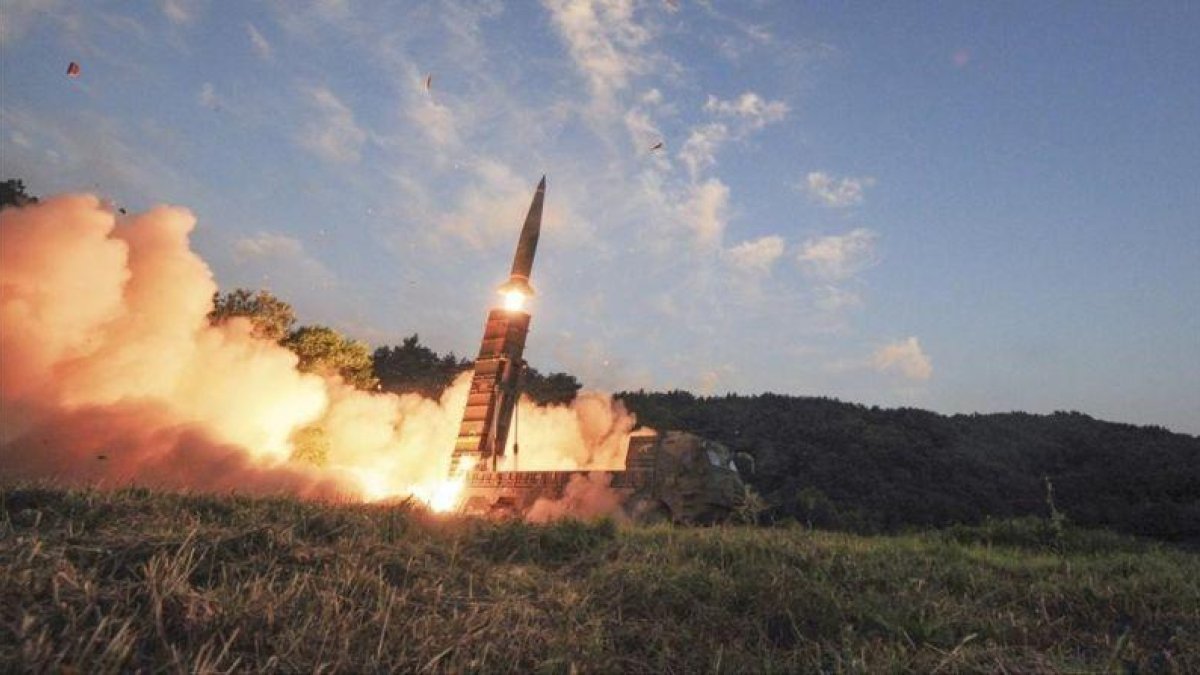 Lanzamiento de un misil surcoreano.