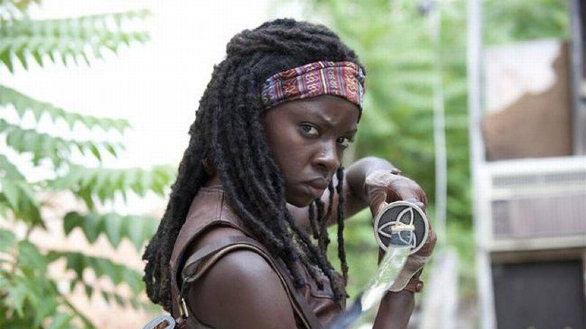 Danai Gurira, en una imagen de 'The walking dead'.