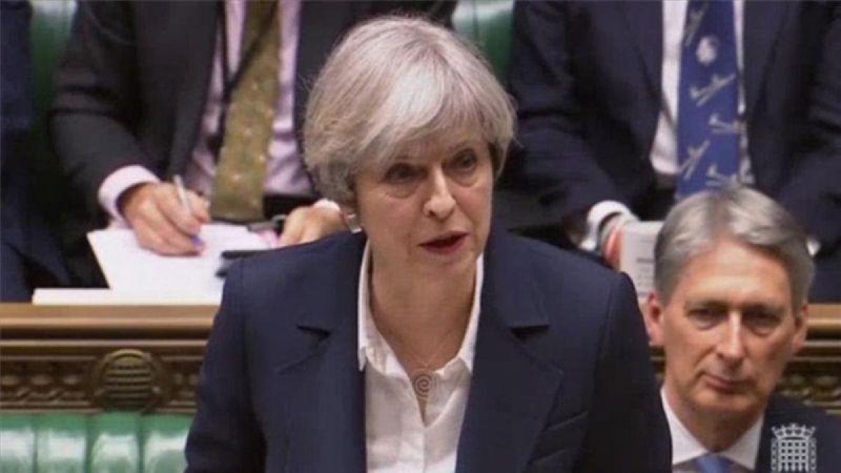 La primera ministra británica, Theresa May.