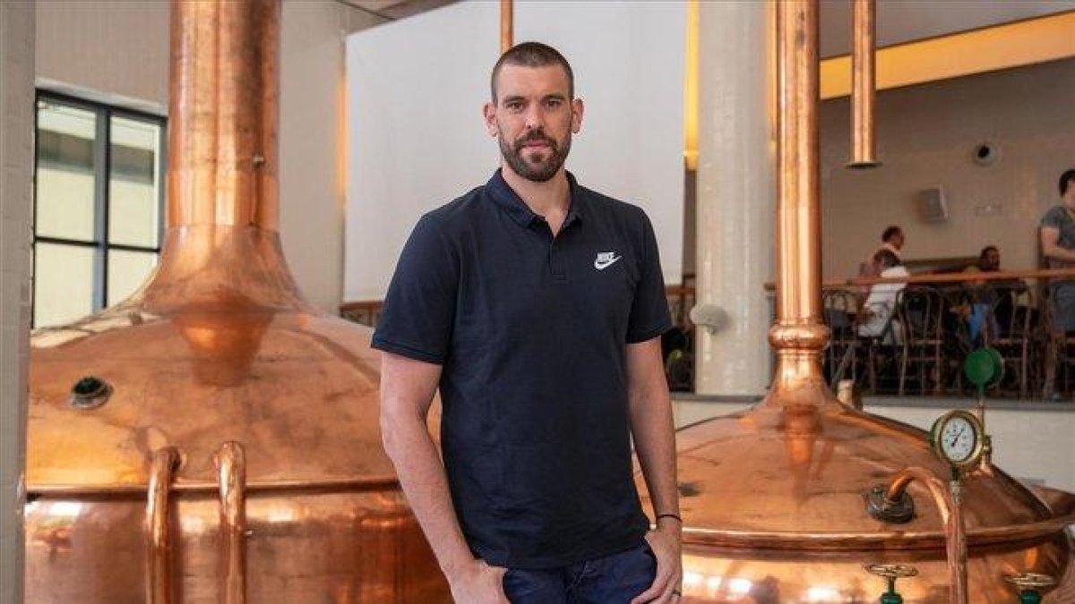Marc Gasol en la Antigua Fabrica Damm.