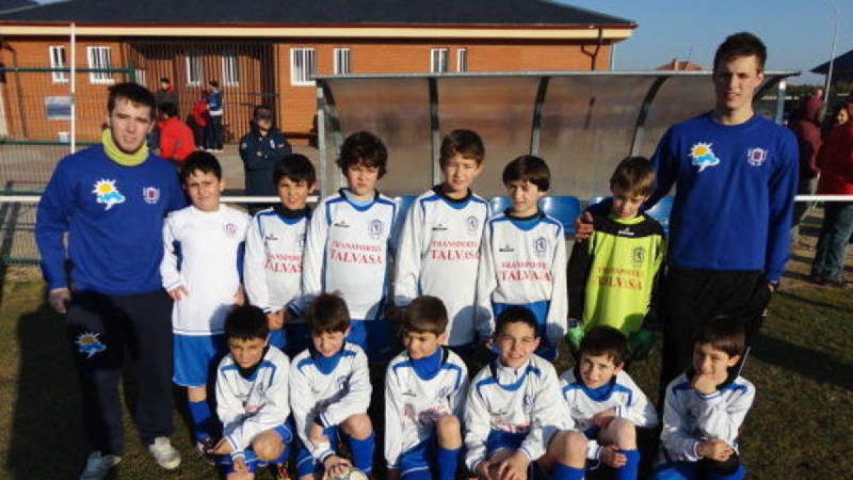 Formación del León CF que milita en la categoría benjamín.