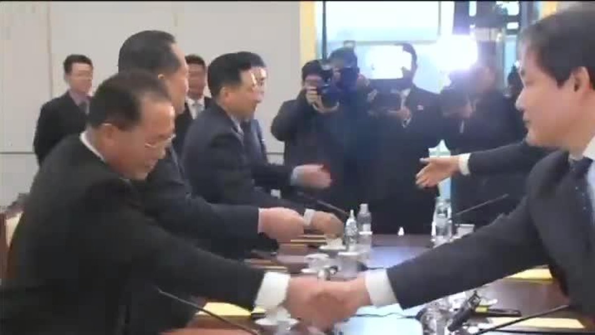 La reunión se ha celebrado con motivo de presencia de ambos en los Juegos Olímpicos de Invierno de Corea del Sur.