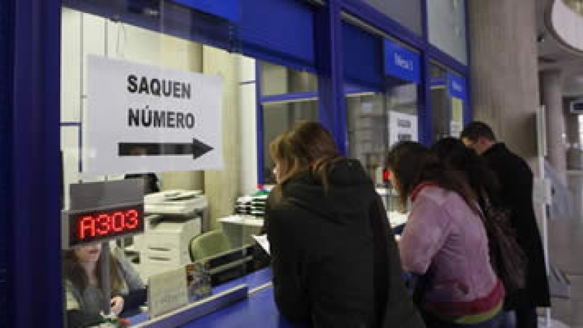 Oficina de la Vivienda de la sede de la Junta en León.