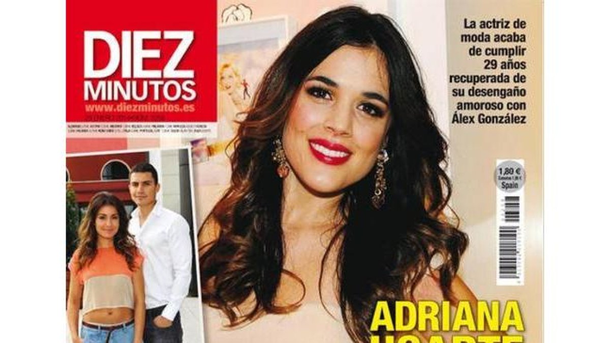 Adriana Ugarte en la portada de 'Diez Minutos'.