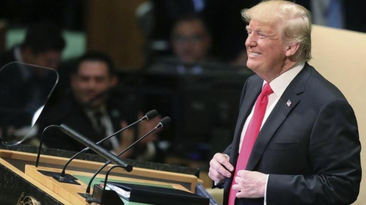 Donald Trump, este martes en la ONU