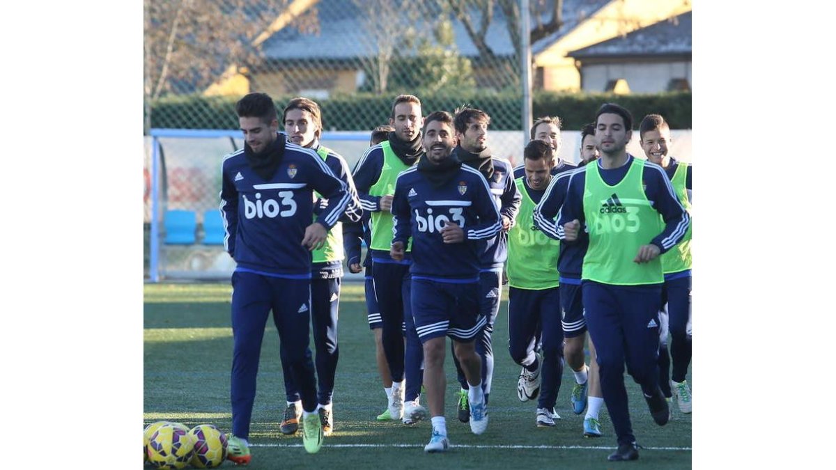 La plantilla de la Ponferradina ya piensa en el partido frente al Mirandés