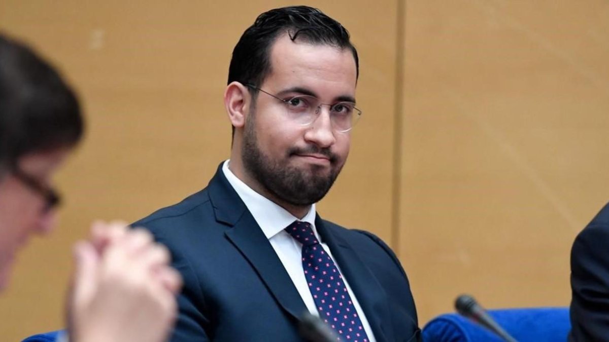 Alexandre Benalla, excolaborador de Emmanuel Macron, en una comisión del Senado francés, el 19 de septiembre del 2018.