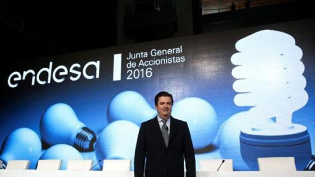 Borja Prado, ayer, en la presentación de resultados de Endesa.