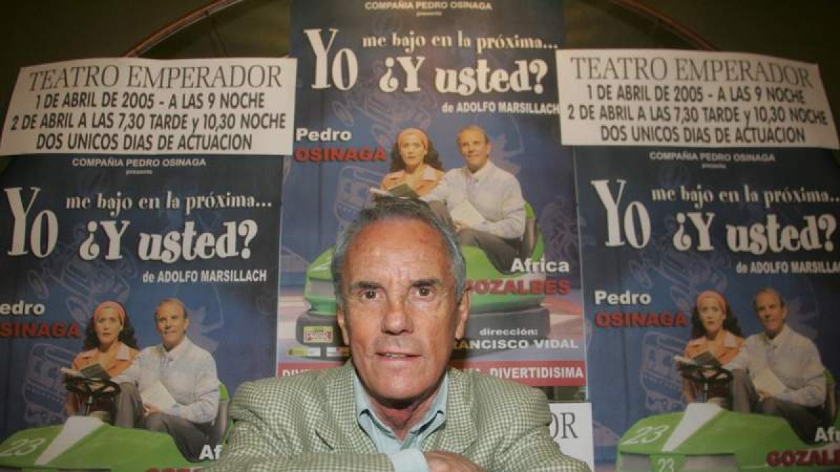 Pedro Osinaga subió varias veces a las tablas del Teatro Emperador de León. JESÚS F. SALVADORES