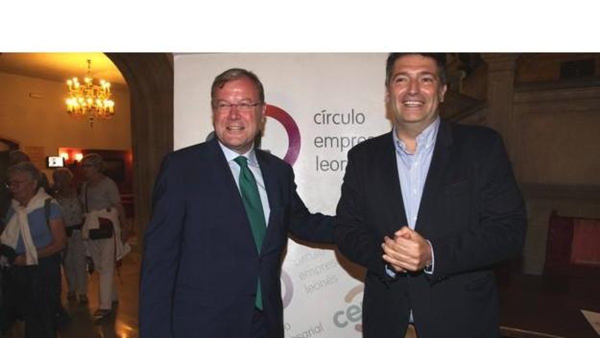 El alcalde de León con el presidente del CEL. CÉSAR
