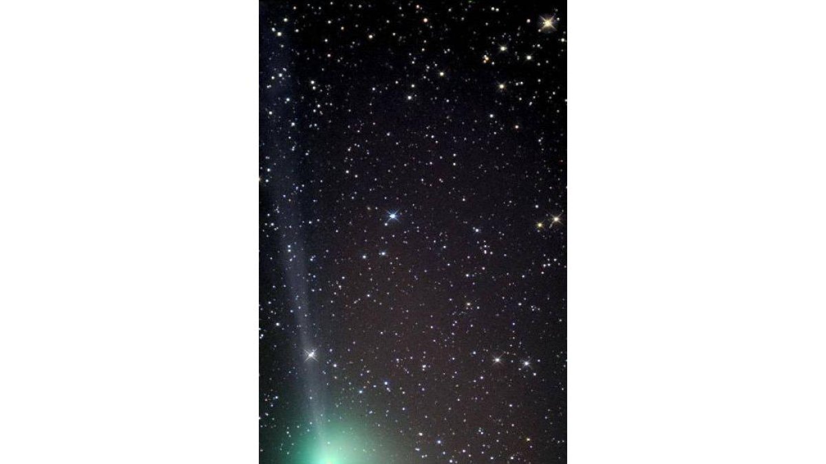 El cometa visto desde el observatorio nacional de EE.UU.