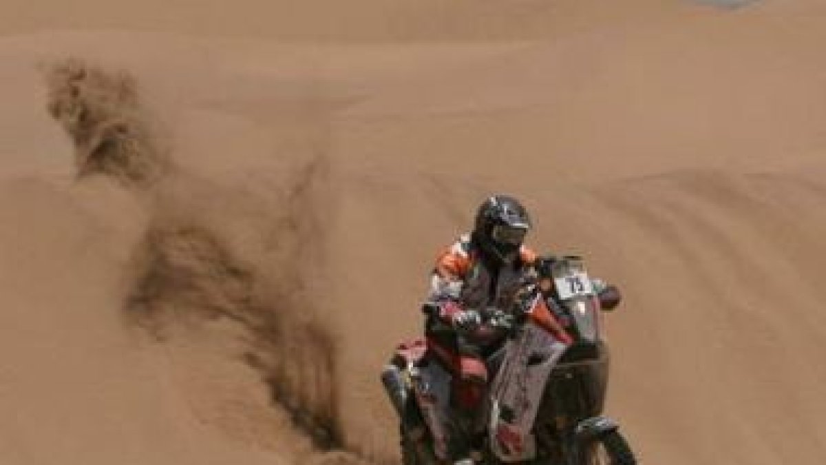 Gutiérrez sortea una duda en la jornada de ayer en el Dakar.