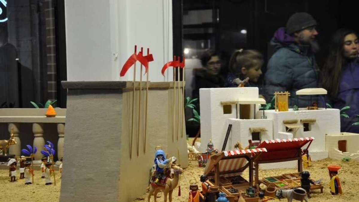 Diorama de Playmobil sobre ‘La huida de Egipto’.