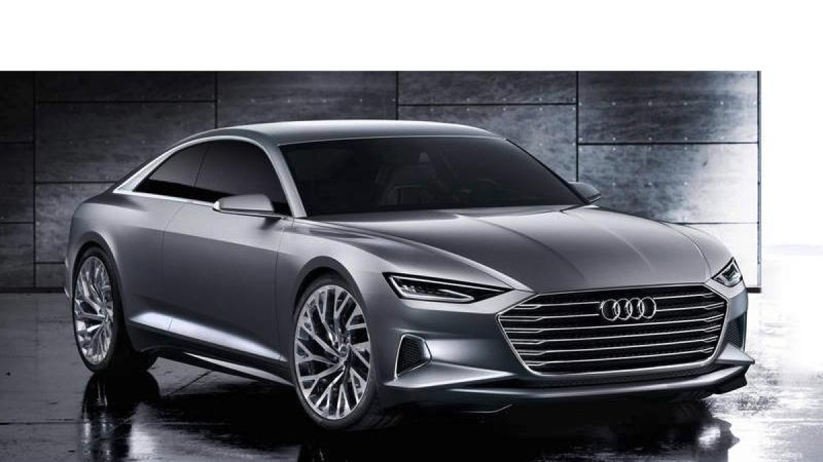 El Audi Prologue (5,10 metros) es un poco más bajo y corto que el actual A8.