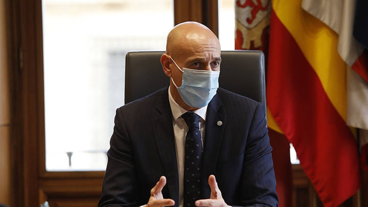 El alcalde de León, José Antonio Diez. MARCIANO PÉREZ