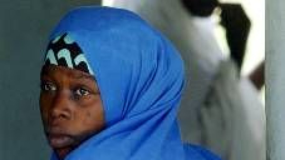Hajara Ibrahim, de 18 años, tras conocer la sentencia del juez islámico