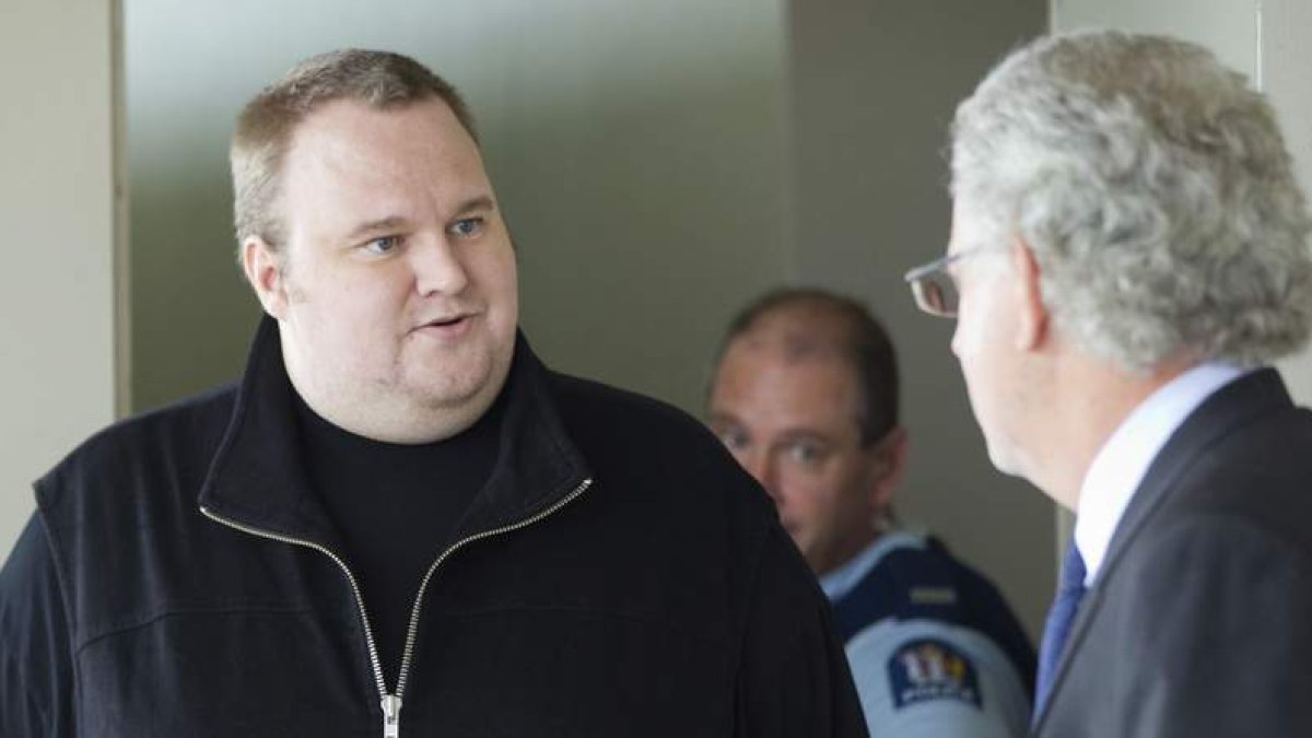 Kim Schmitz (i), alias Dotcom, en una imagen de archivo.