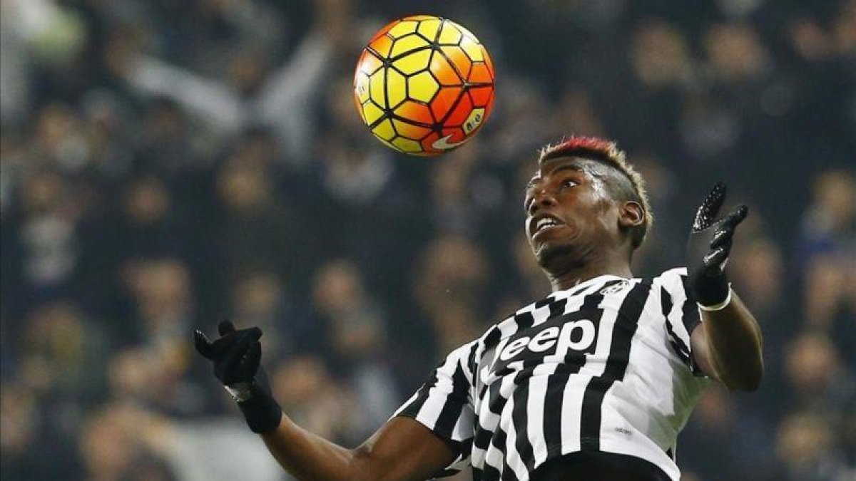 Paul Pogba, con la camiseta del Juventus en un partido de la temporada pasada.