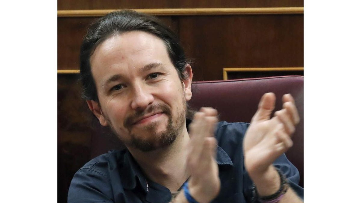 Iglesias, ayer en el Congreso. Javier Lizón