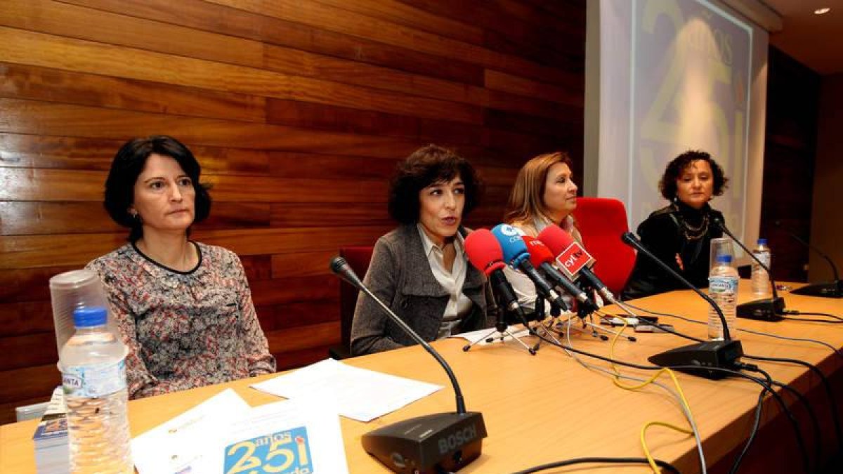 Bermejo, Vega, Villalán y Téllez ayer durante la presentación de los actos conmemorativos.