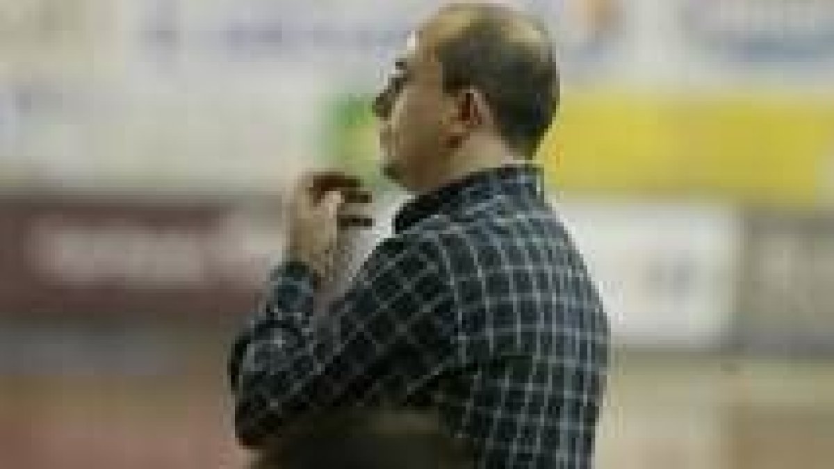 Ribera durante una de sus visitas al Palacio cuando era entrenador de la Liga Asobal