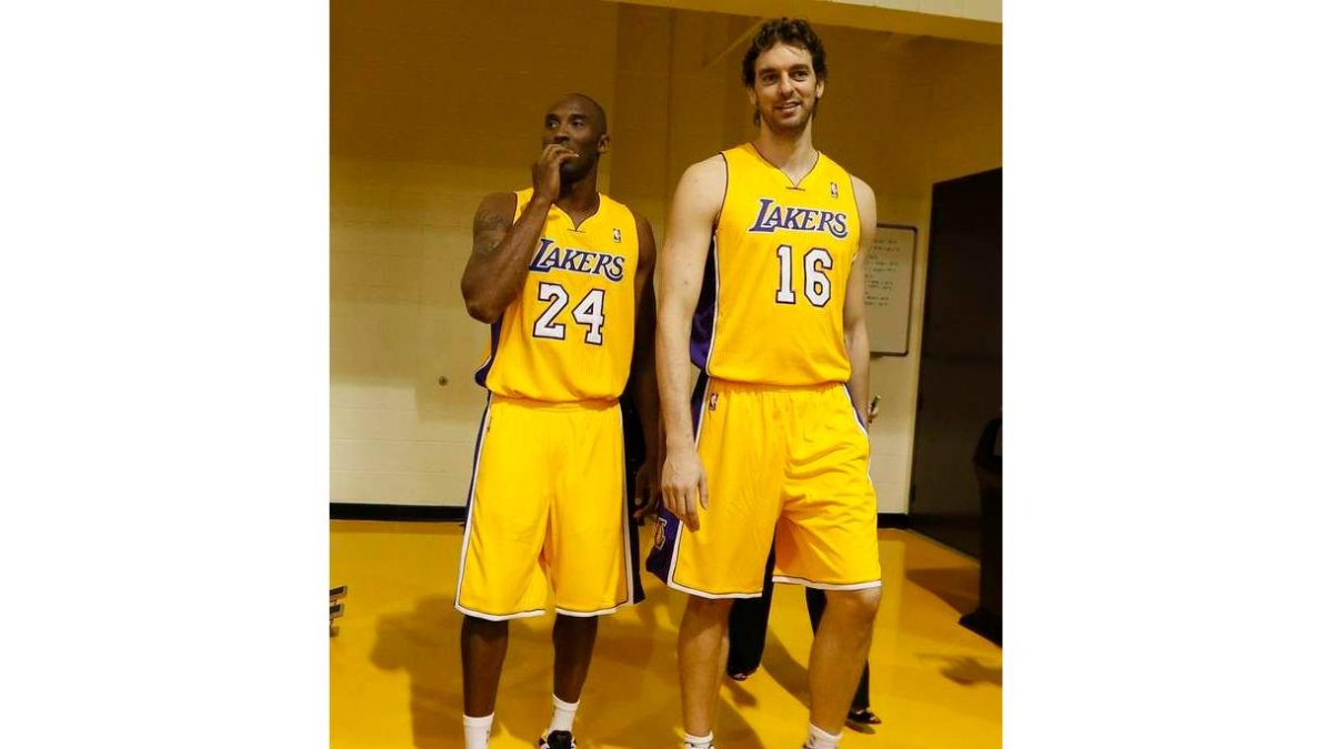 Kobe Bryant y Pau Gasol, referentes de los Lakers.