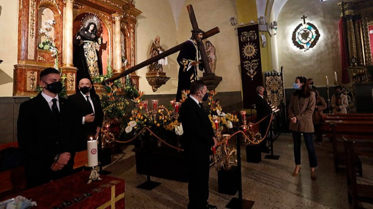 El besapié a Jesús Nazareno estaba programado para el 12 de marzo. MARCIANO PÉREZ