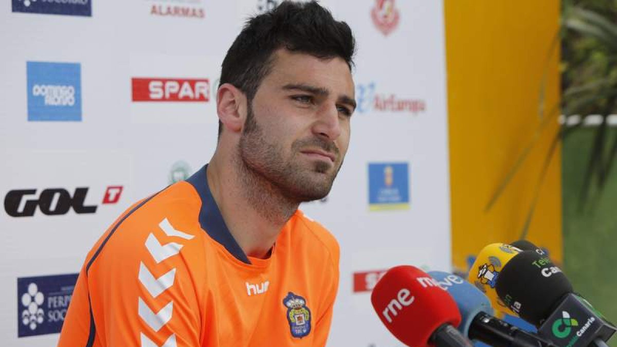 Benja Martínez, durante su etapa en la Unión Deportiva Las Palmas. SCF