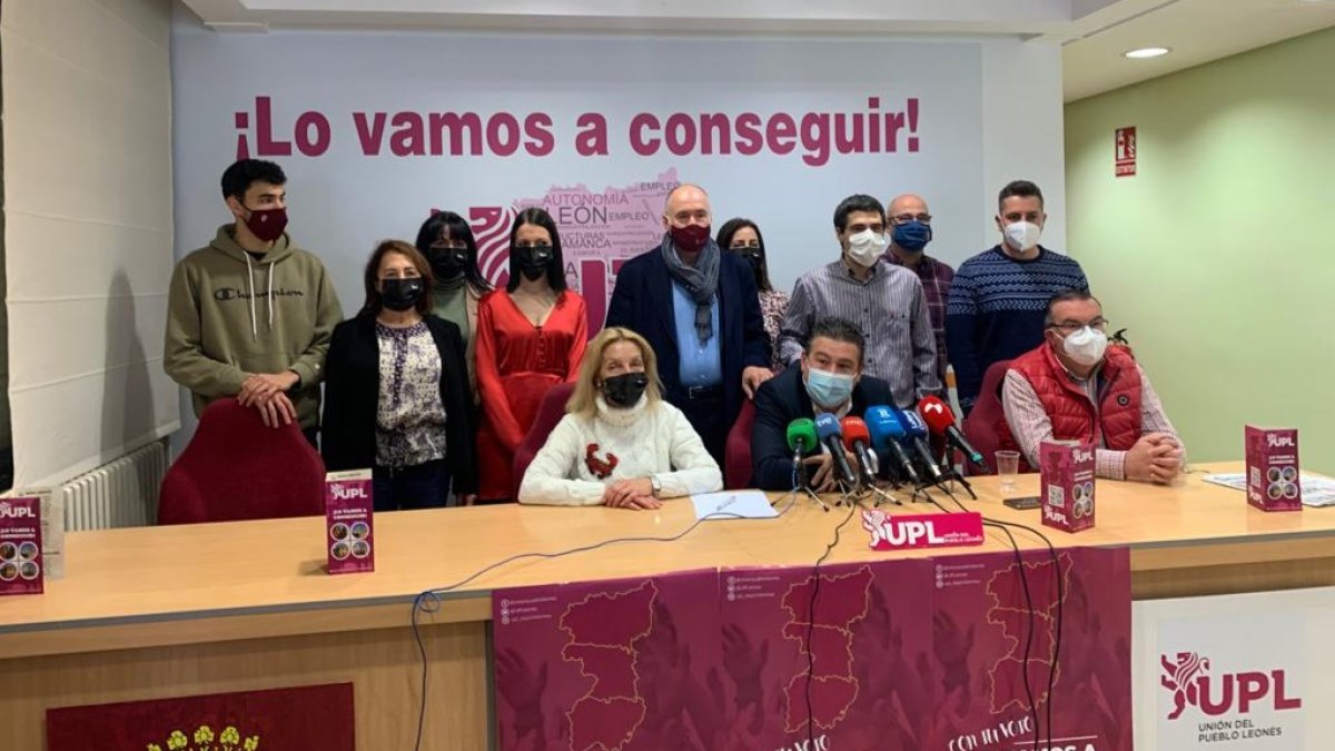 La candidatura de UPL hizo hoy balance de la campaña. DL