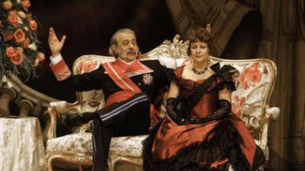 Chete Lera y Soledad Mallol durante la representación de «Angelina o el honor de un brigadier&