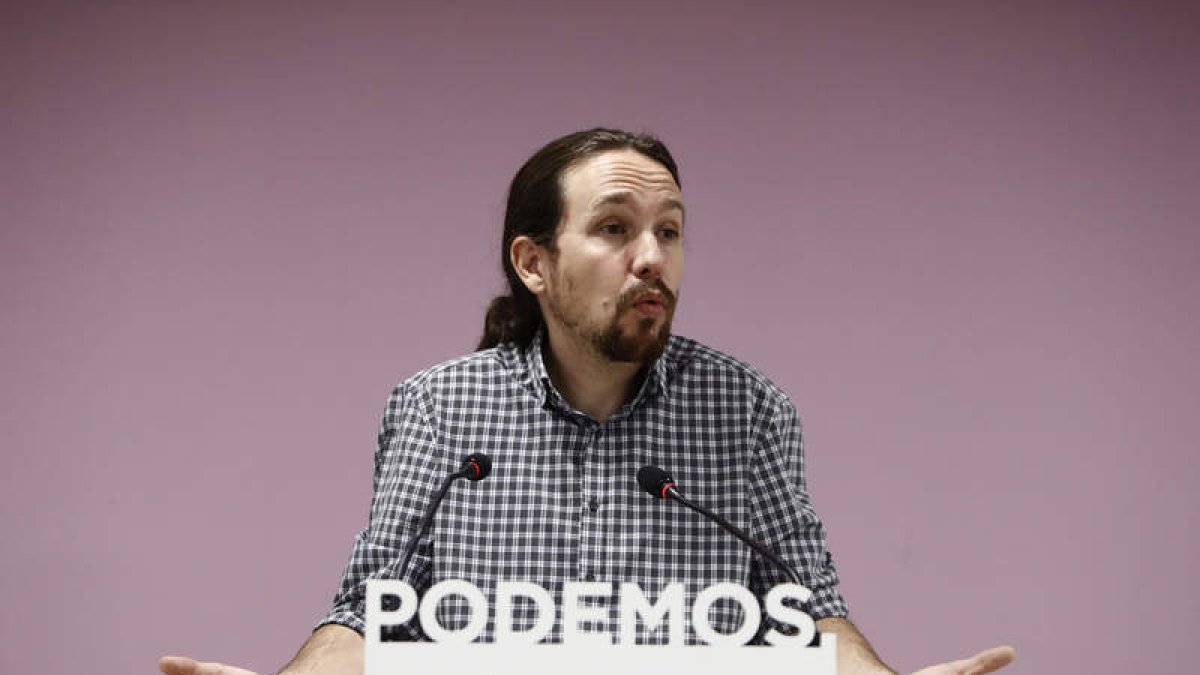 Pablo Iglesias se mostró satisfecho por los resultados de la consulta. EMILIO NARANJO