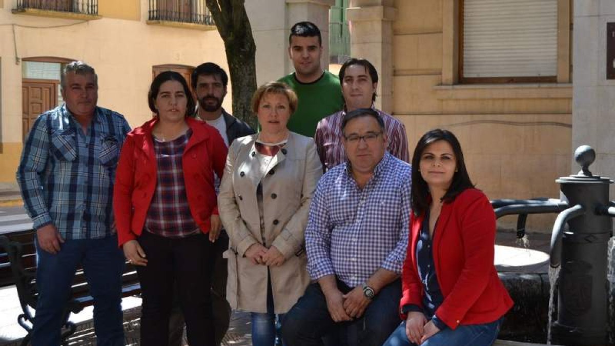 Los candidatos a la Alcaldía de Benavides por el Partido Socialista.