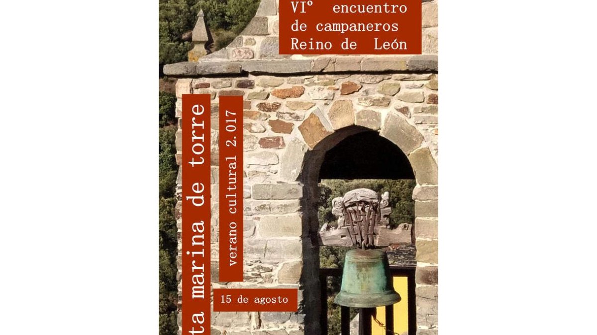 Cartel de presentación del sexto encuentro de campaneros. DL