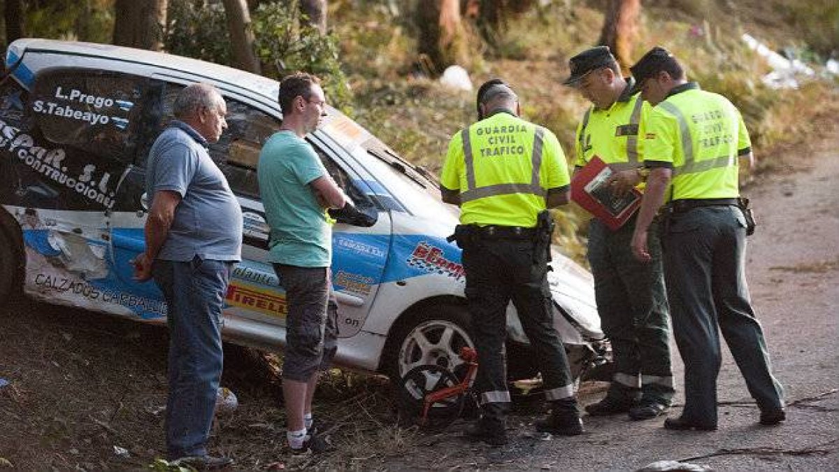 El accidente en el Rally A Coruña.