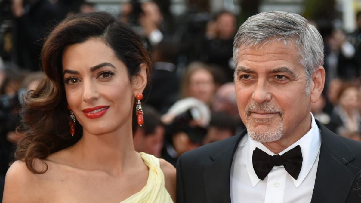 El matrimonio George Clooney y Amal Alamuddin, en el Festival de Cannes del 2016.