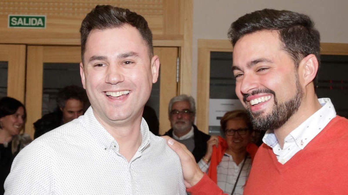 Cendón y Moreno, tras las primarias del domingo. SECUNDINO PÉREZ